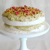 Pistachio Meringue Cake