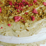 Pistachio Meringue Cake